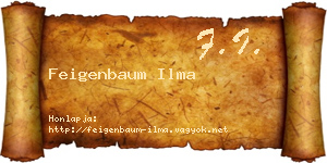 Feigenbaum Ilma névjegykártya